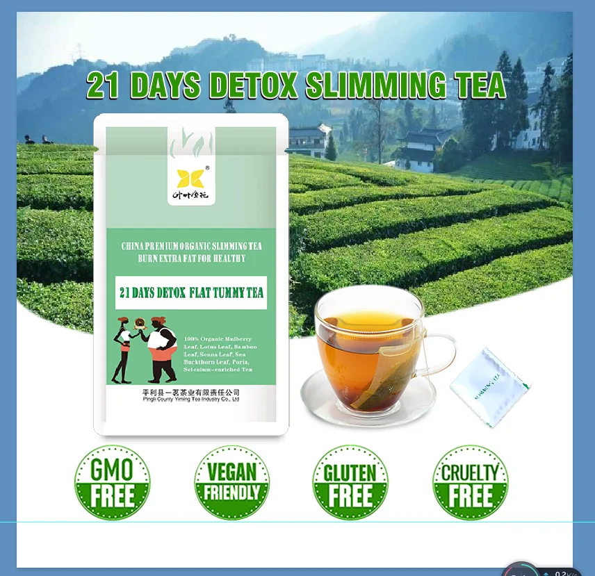 21 days sliming tea weight loss detox sliming tea perte du poids sliming 21 day detox slim tea to lose weight organic