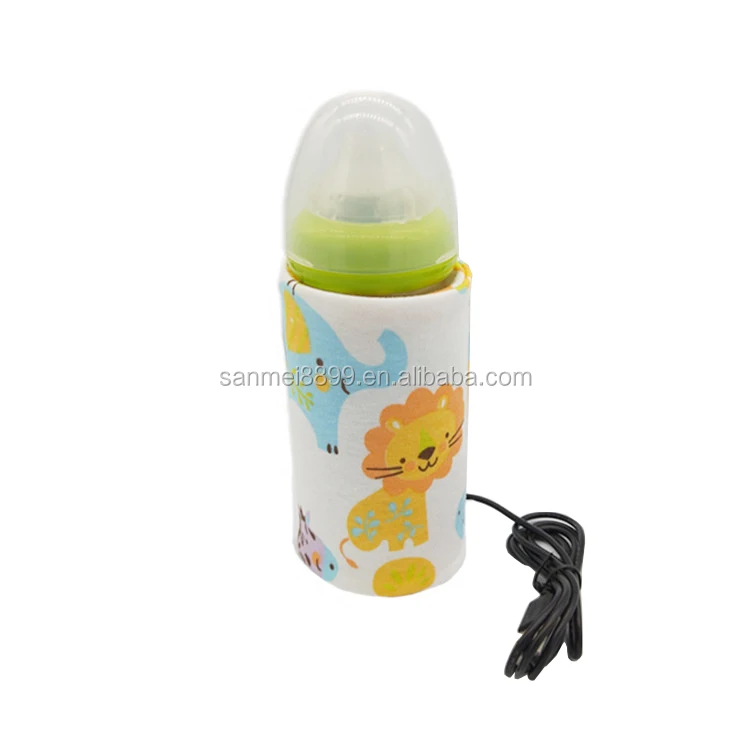 Travel portable heating water usb bottle warmer milk baby heater for outdoor car