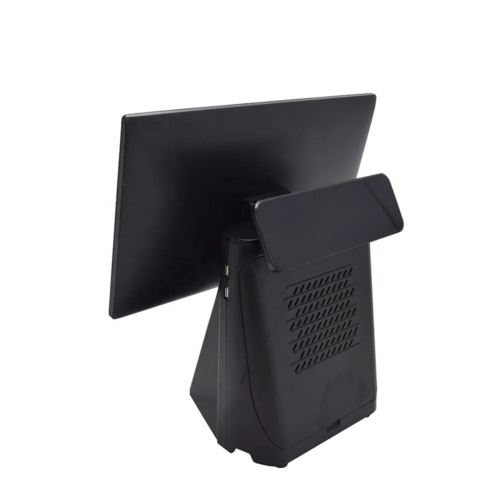 Supermarket 15.6 inch touch screen electronic cash register pos terminal embed thermal printer