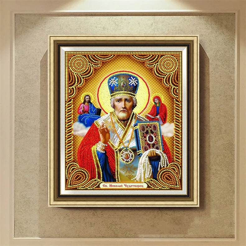  Дева Мария алмазная живопись Постер религиозный портрет украшение на заказ оптовая
