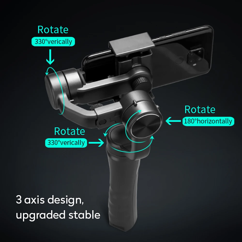 3Axis дистанционное управление прямые трансляции смартфон сотовый телефон видеокамеры Стабилизатор для