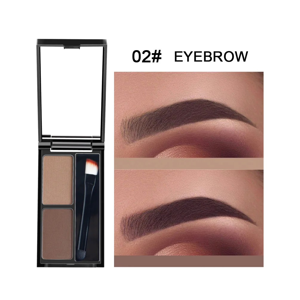 Qibest waterproof eyebrow powder private label vegan makeup eye brow custom eyebrow cream powder