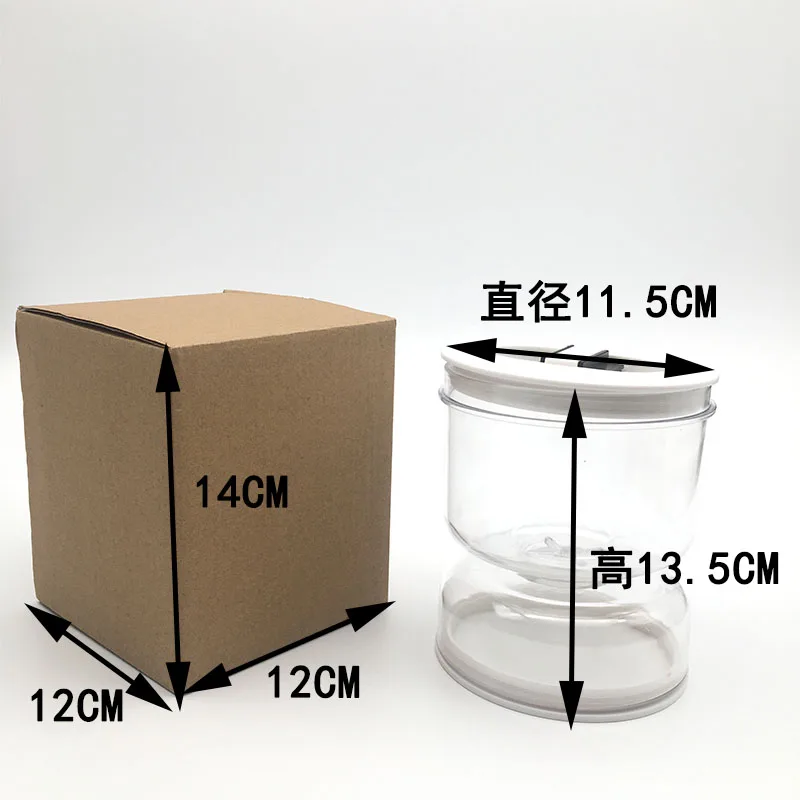 2023 Maisons New Arrival Kitchen Food Storage Olive Hourglass Jar Container with Strainer Dispenser Pickle Jar