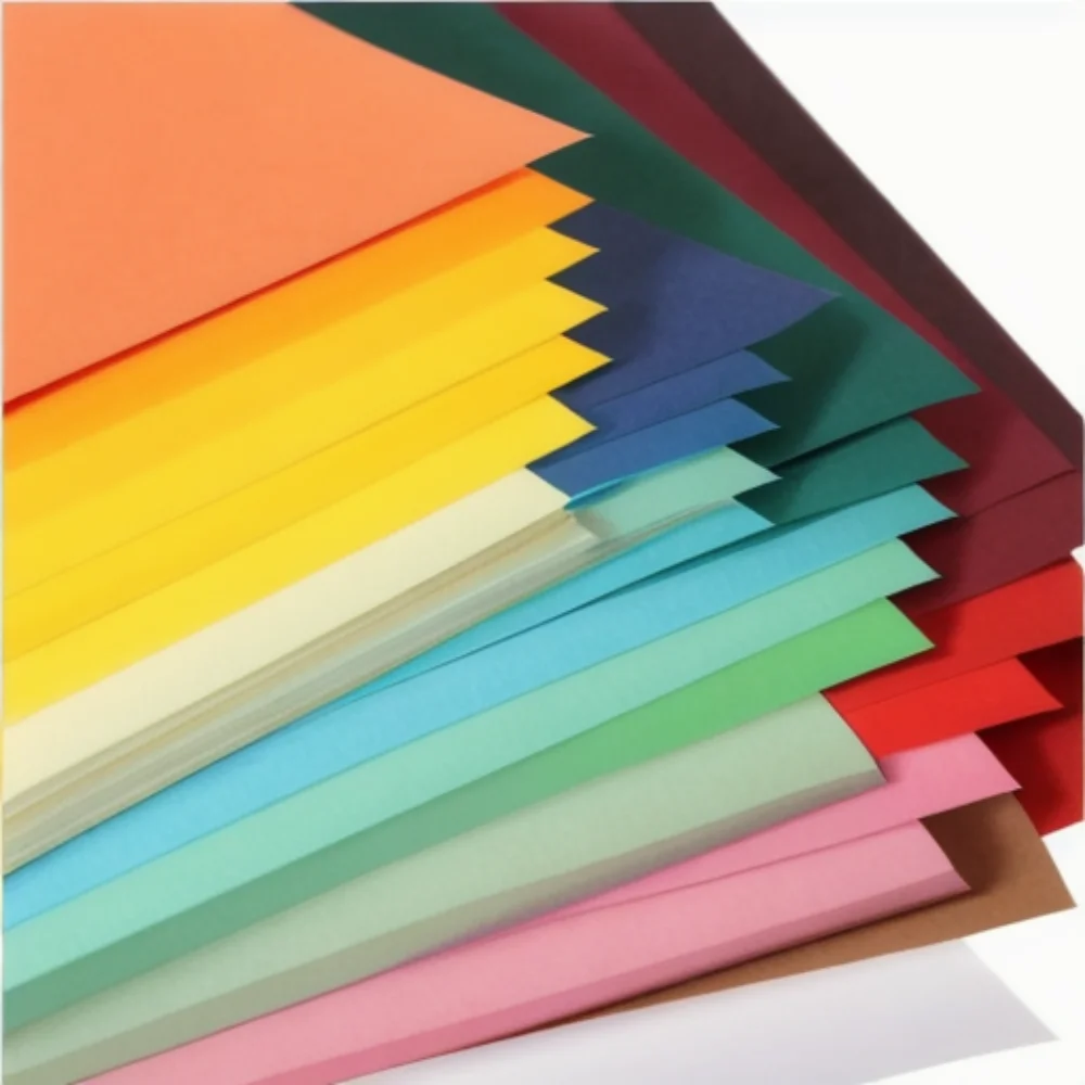 11*14 inch size grey violet 180gsm Double Color Origami Paper Custom Size Square Colorful Paper For Diy Crafts Paper