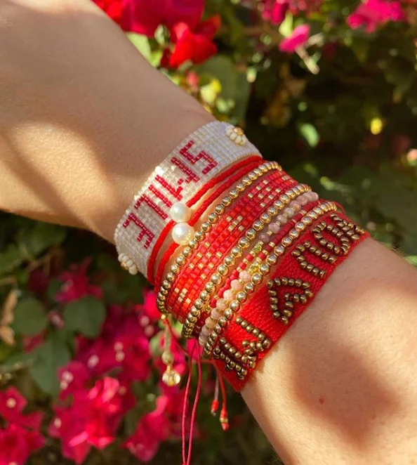 fashion  letter bracelet handmade mexicana shape unique style jewelry miyuki beaded bracelet