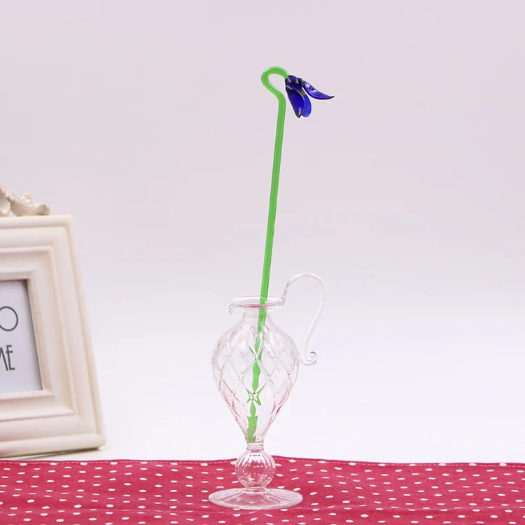 All kinds of  flowers sculpture long stem glass all kinds of flowers