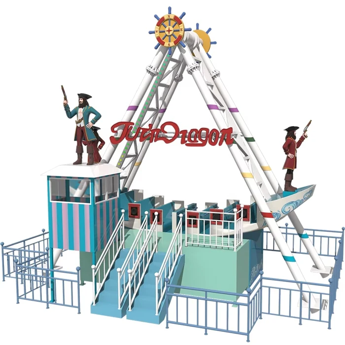 Funny Thrilling Mechanical Professional Amusement Park Rides for Kids Kiddie Pirate Ship