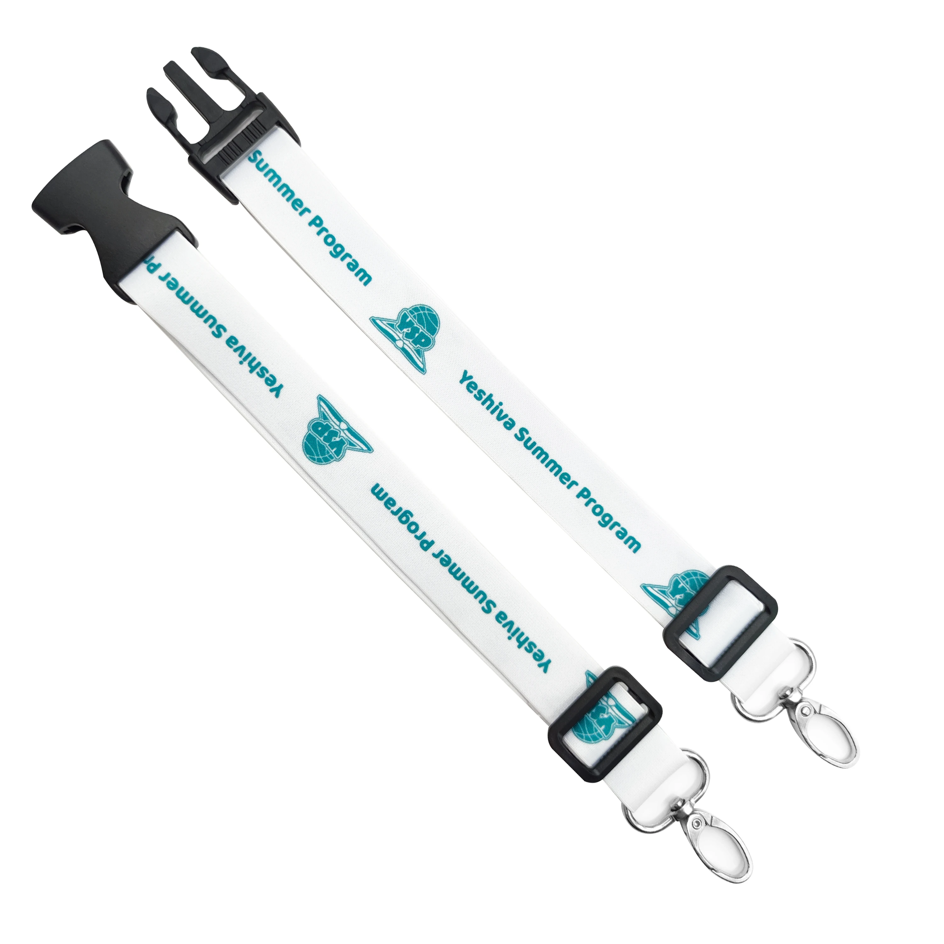 Cheap Personalized Logo Printed Lanyard Elastic Blended Webbing Lanyard Sublimation Polyester Wrist Elastic Jacquard Lanyard