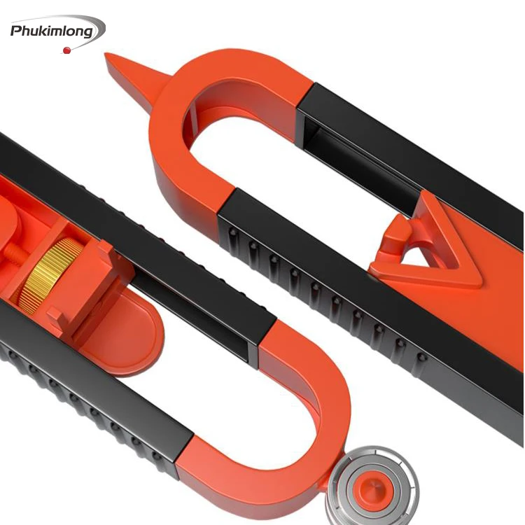 New design Profile Scribing Ruler Contour Gauge With lock For Skirting Scribe Measuring Shape Gauge Joinery Woodworking Tool