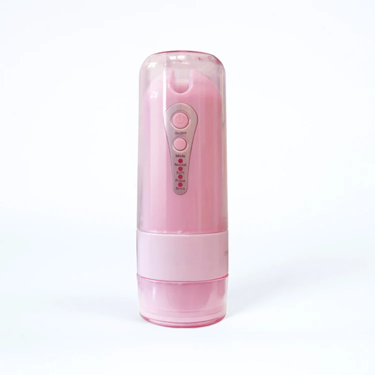 Mini portable collapsible travel water flosser pick dental oral irrigator hygiene different pink for lady