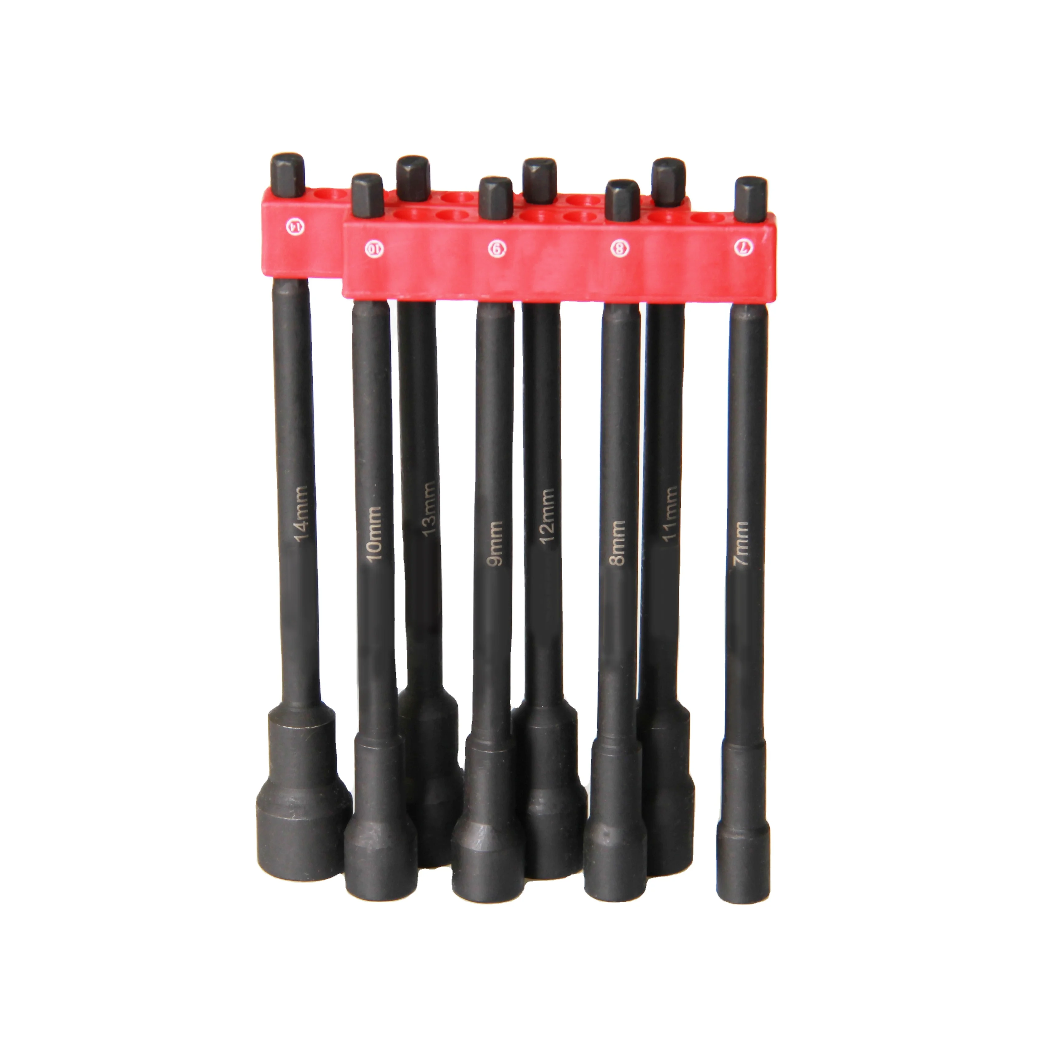 Black Hexagon End Socket Drive Impact Nut Setter Set Nut Driver Bit Set