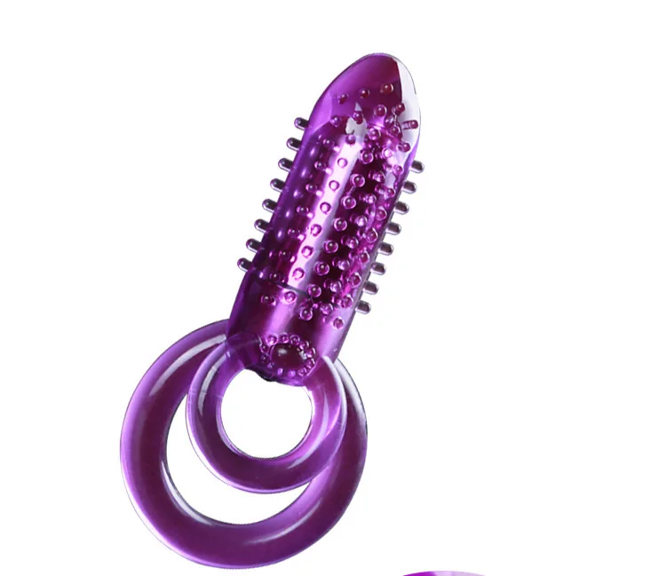 Penis vibrator Double Ring Male Longer Lasting Sex Crystal Vibrator Cock Ring Penis Rings Vibrating