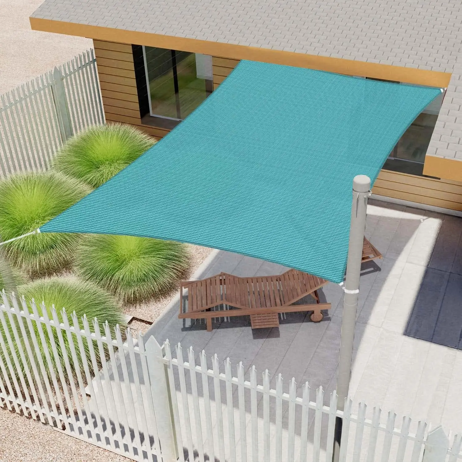 waterproof polyester made to measure sun shade sail price triangle ,sun shade sail outdoor polyester/cotton fabric tartan