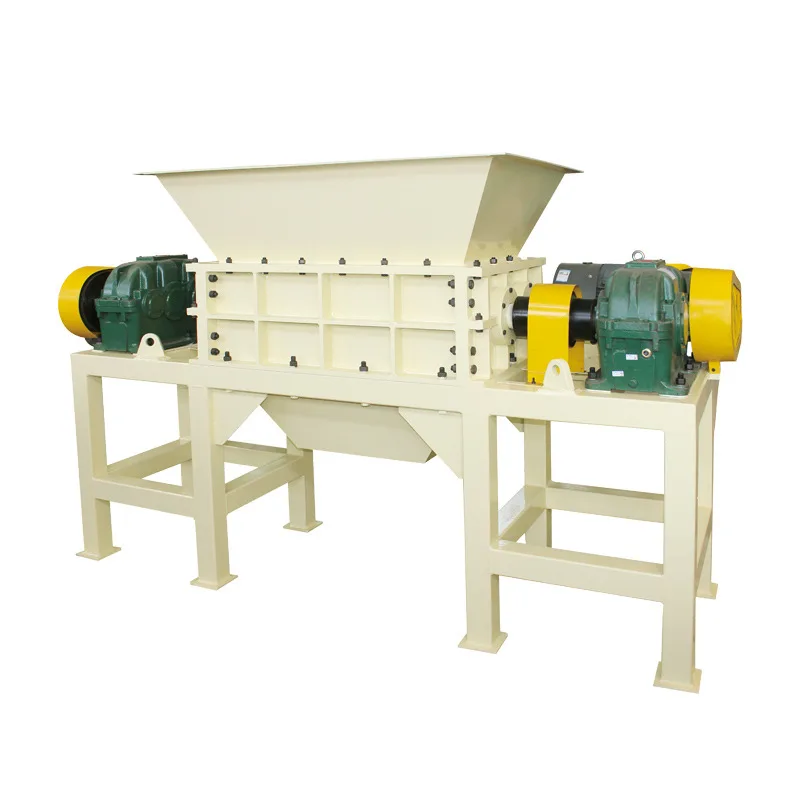 Large Double Shaft Shredder Crushing Uniform Electronic Equipment Scrap Metal Shredder Blade Can be Customized