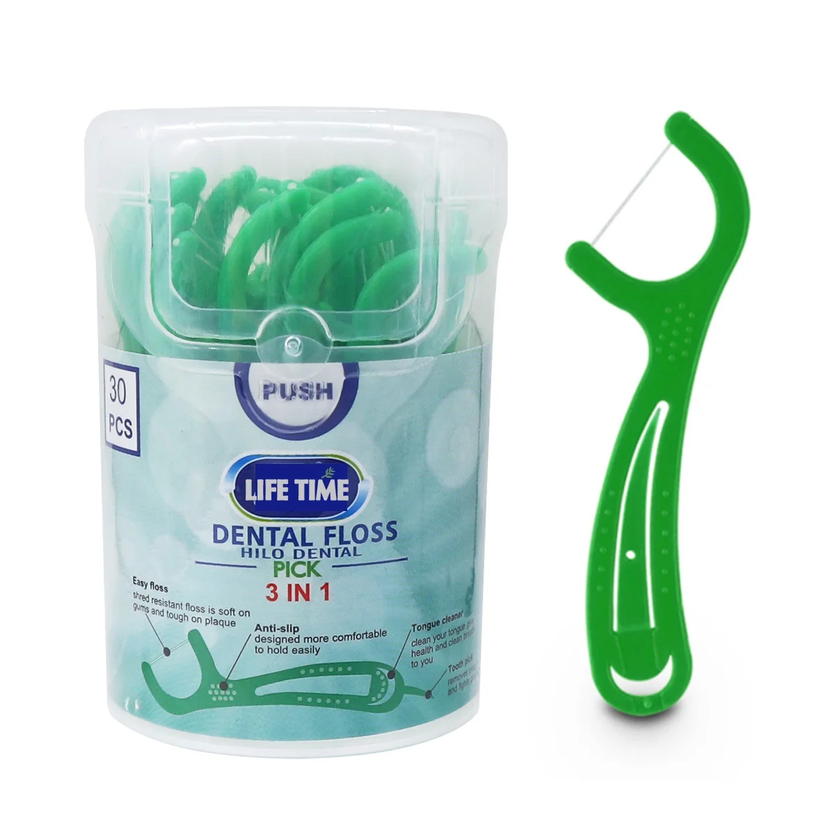 High quality Hilo dental floss with sticks oral care toothpicks private label dental flosser 3 in 1 dental floss picks