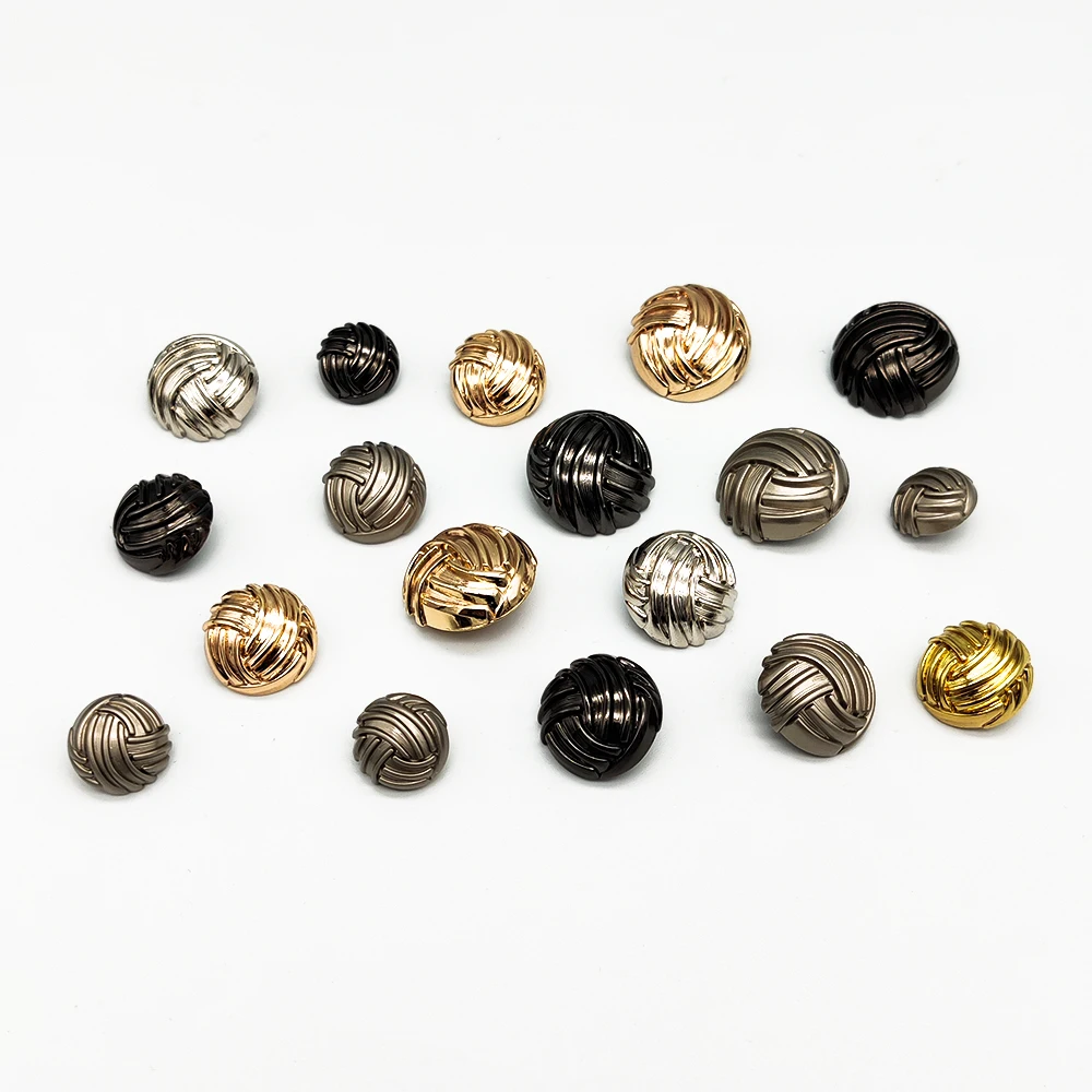 Spot wholesale Good quality custom button snap fastener gold buttons for shirt
