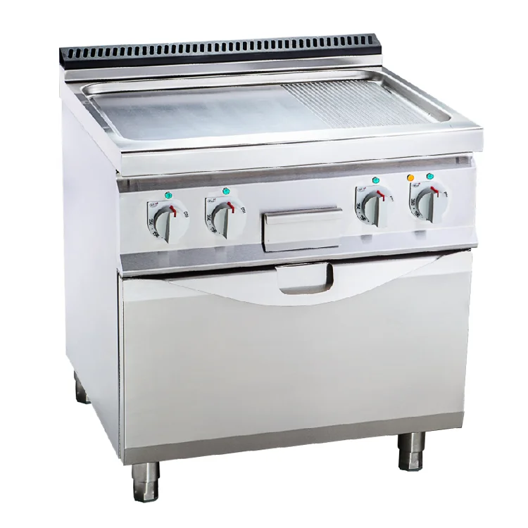 Commercial Kitchen Western Cooker Steel Stove Cooker Range 2/4/6 Burners With Cabinet Oven