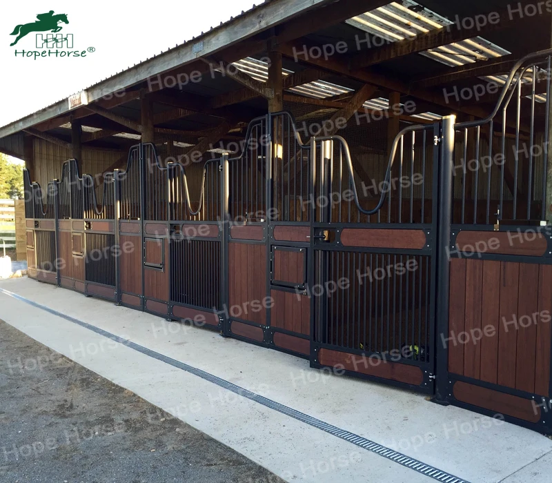 HDG продукция Equine стабильная лошадь с навесной