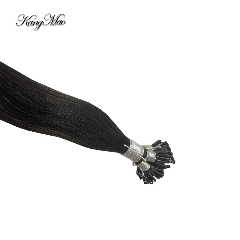 8d Human Hair Extensions Micro Ring Beads Extensions 100% Human Hair 8d Nano Ring Loop Hairpiece Natural Straight 100pcs 0.6g/s