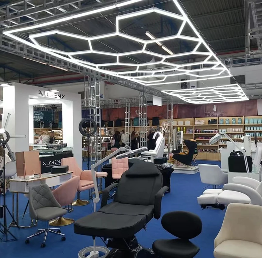 Best Selling Hex LED Lights 2433mm*4840mm hexagon led light for ceiling led garage light