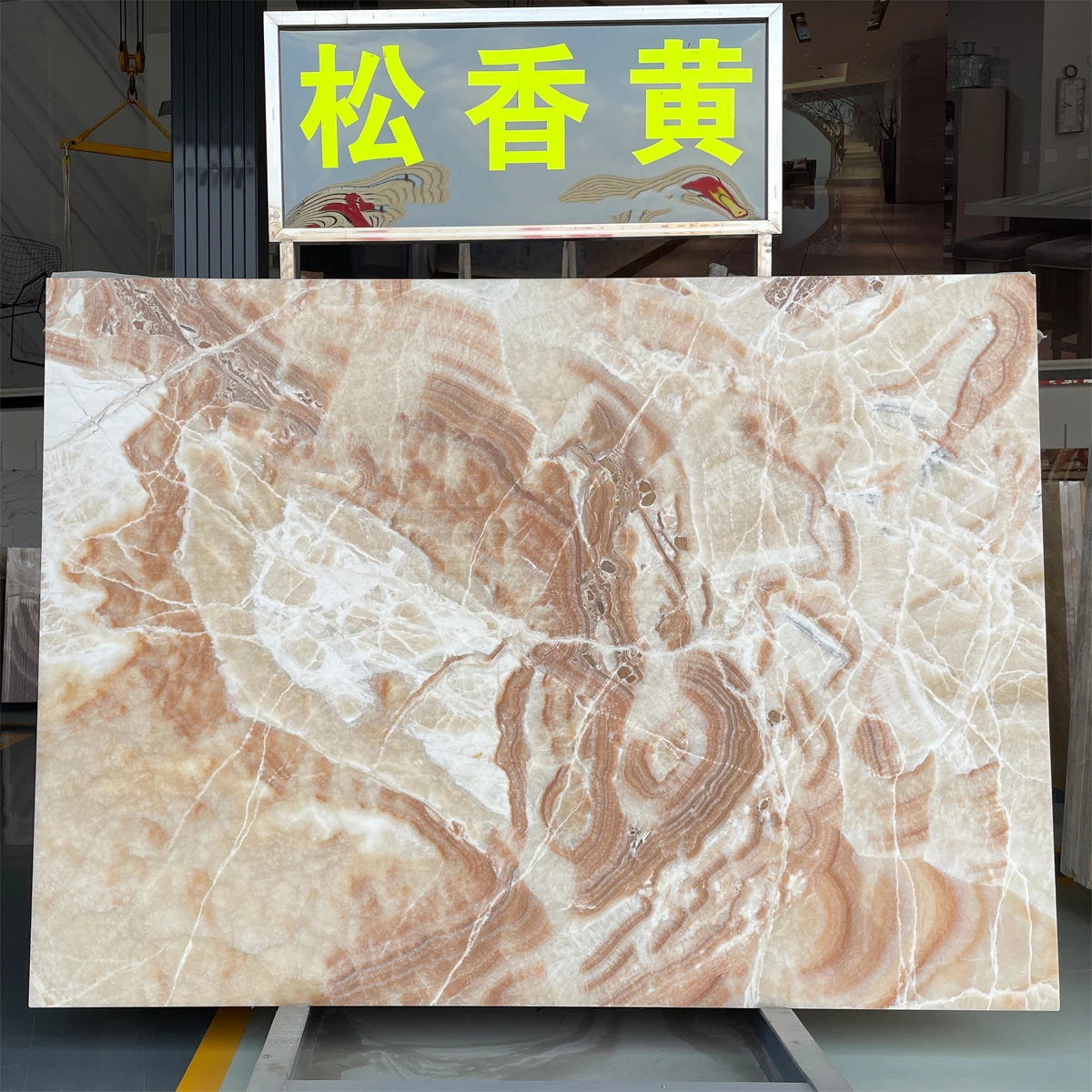 Natural Translucent Yellow Honey Onyx Slab Tiles For Kitchen Countertop Wall Panel Decoration Floor Tiles Onyx Stair Onyx Vanity