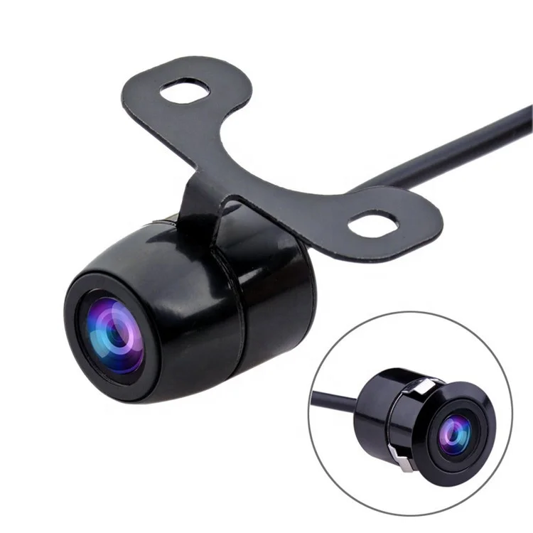 Best selling flush mounting Front / Rear view 18.5mm punching well hidden HD CMOS night vision car camera