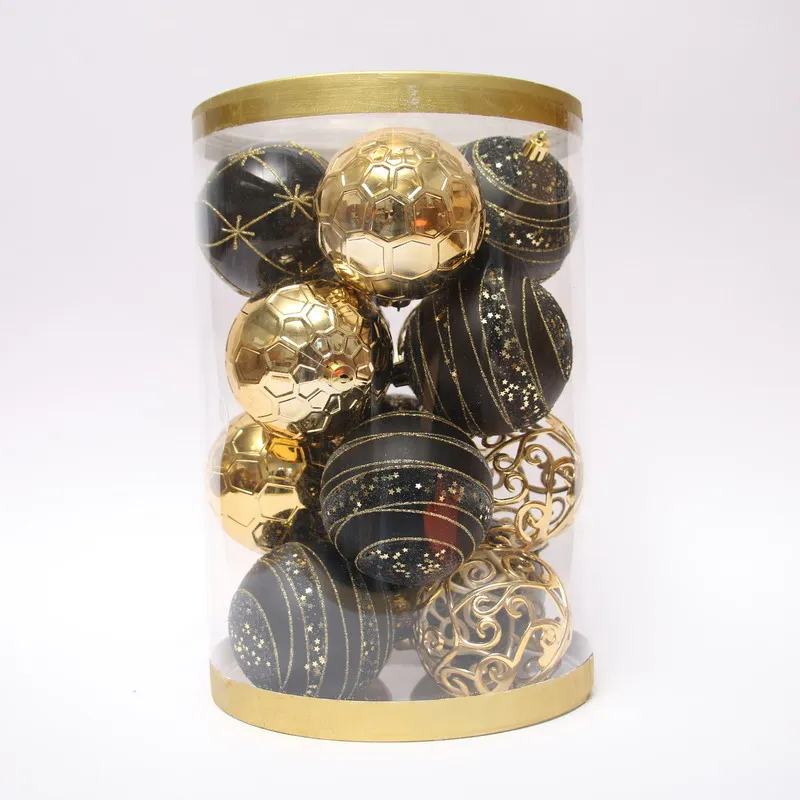 shatterproof Christmas ball 6cm 9pcs Plastic Material Christmas Ornaments Balls Party Decoration Hanging decoration