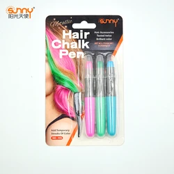 OEM brand high quality jumbo size water based 3 normal colors party use hair chalk for hair coloring cosmetic level