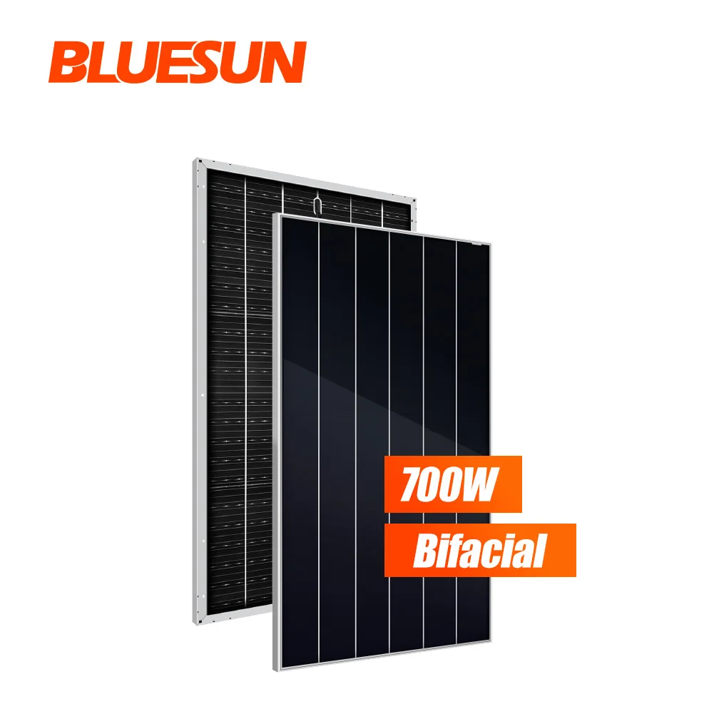 Bluesun Bificial solar panels 700w solar panel 700w monocrystalline solar panel N type