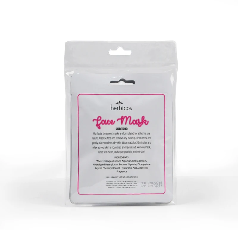 Whitening Moisturizing Hyaluronic Acid Collagen Facial Sheet Mask