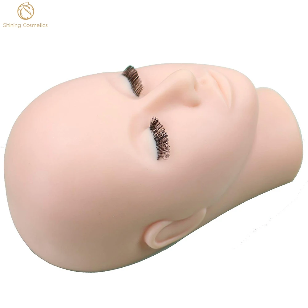 Private Label  Practice Eyelash Extension Mannequin Training Head For Eyelash Extensions
