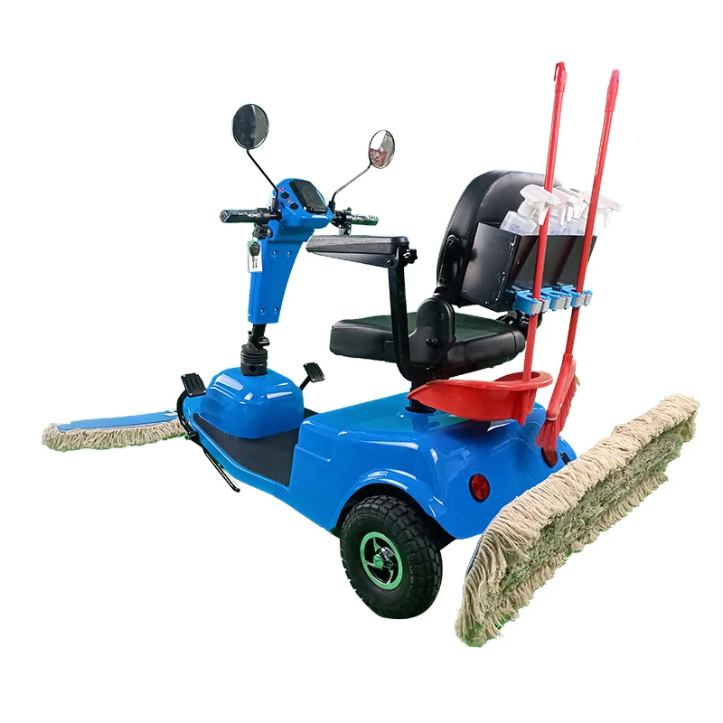 Ride on Floor Mopping Sanitary Equipment Three Wheel Dust Cart