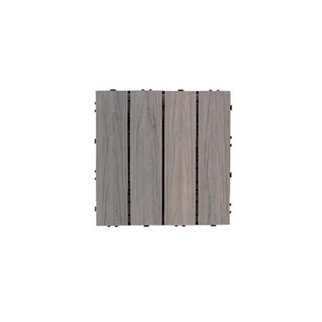Non-slip Wood Composite Decking Tiles Wood Deck Tiles Cheap Interlocking Outdoor Deck Tiles