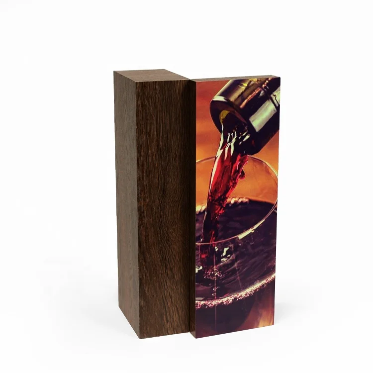 
Chinese manufacture customized wooden box wine box for single bottle with spirits and liquor 
