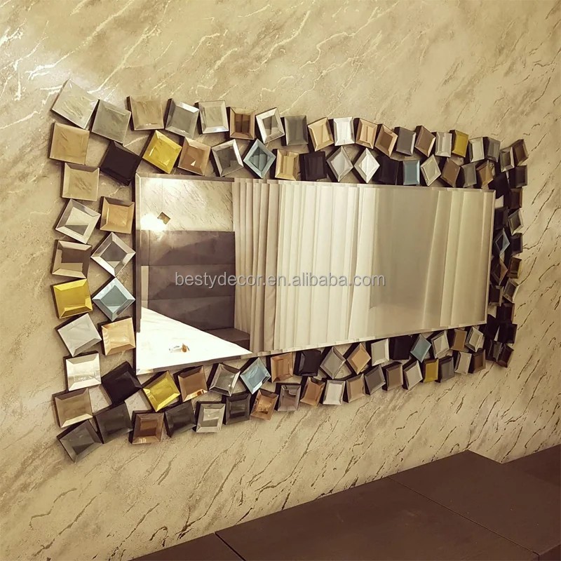 Factory Sale Venetian Design Bevel Mirror Framed Decorative Mirrors livingroom Large Full Mirror Wall for Decoration