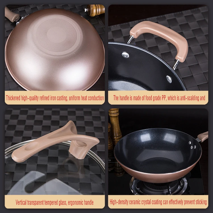 5 Enamel Pots And Pans Set Decorative Cast Iron Non Stick Cookware Set