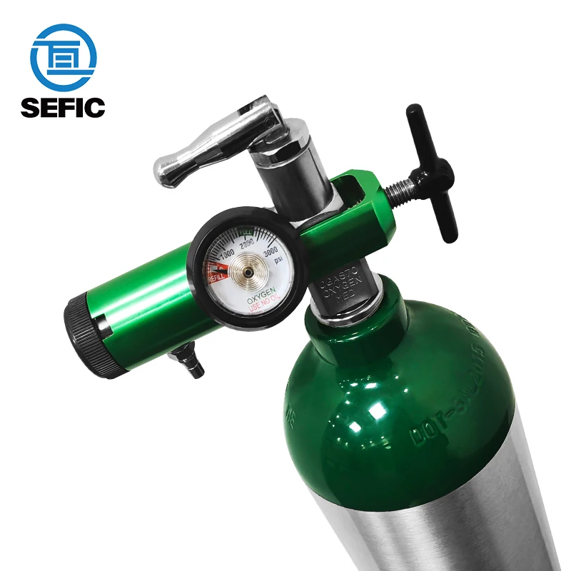 Portable Manufacturer Direct Sale Md Size Dot3al Seamless Aluminum 6061 Medical Oxygen Cylinder