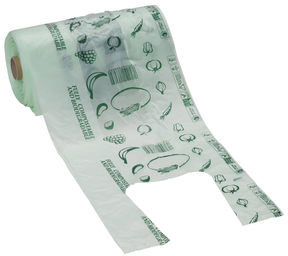 epi bio degradable fresh produce Plastic food packaging roll bags