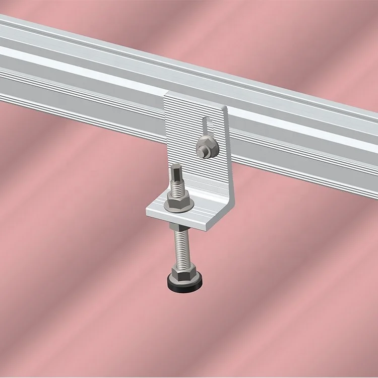 L Feet Kit Metal Roof Top Solar Mounting Brackets System Solar Panel Roof Rack Mounts