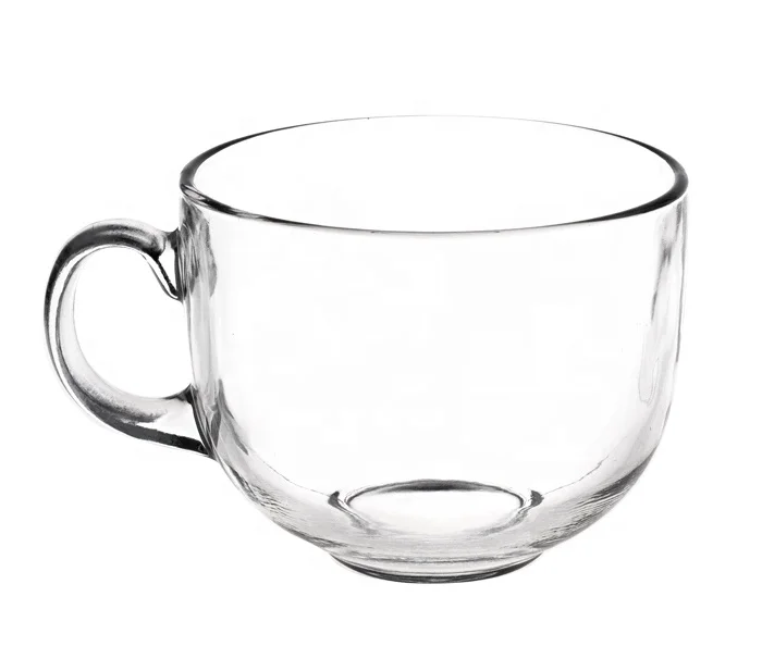 350ml Glassware Coffee Glass Cups, Double Wall Glass Coffee Mu,Clear Glass Coffee Tea Mug With Handle