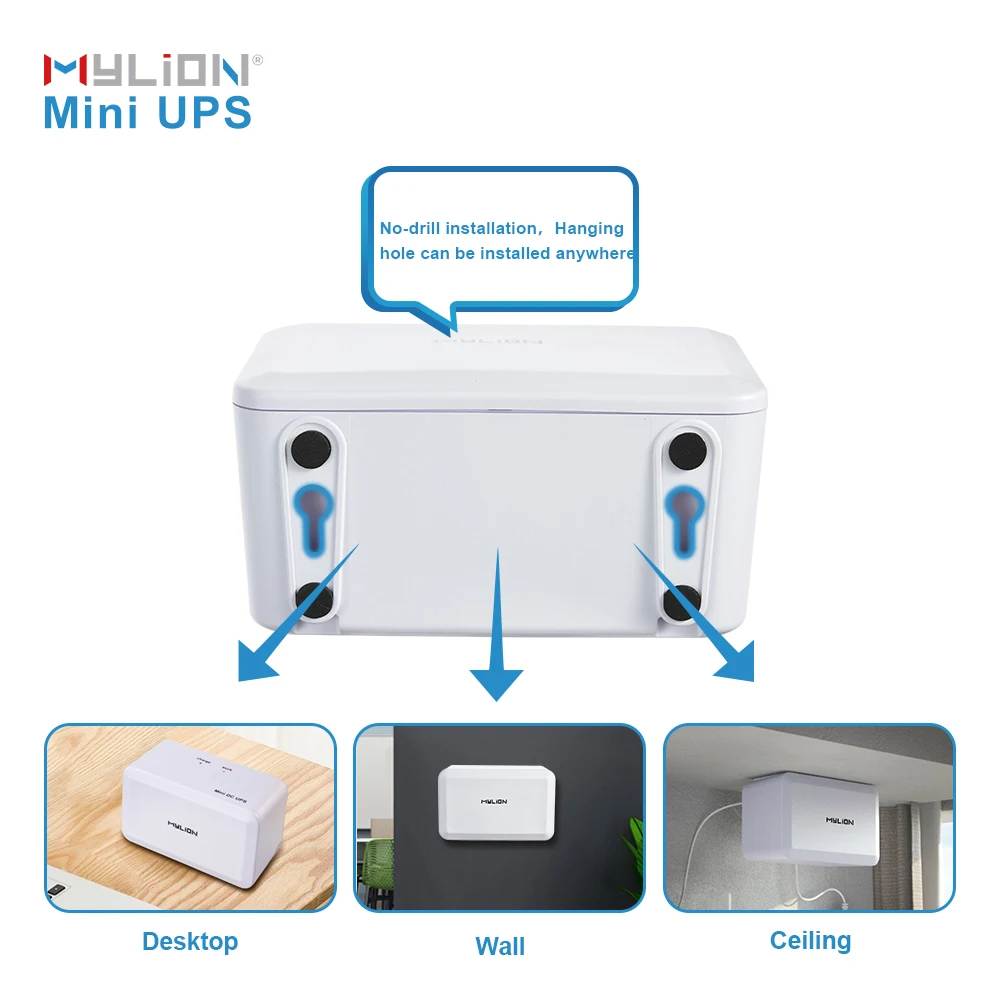 Производитель 12V 3A Mini DC UPS 12000mAh 44.4Wh Smart Battery с BMS для ONU ONT маршрутизатор