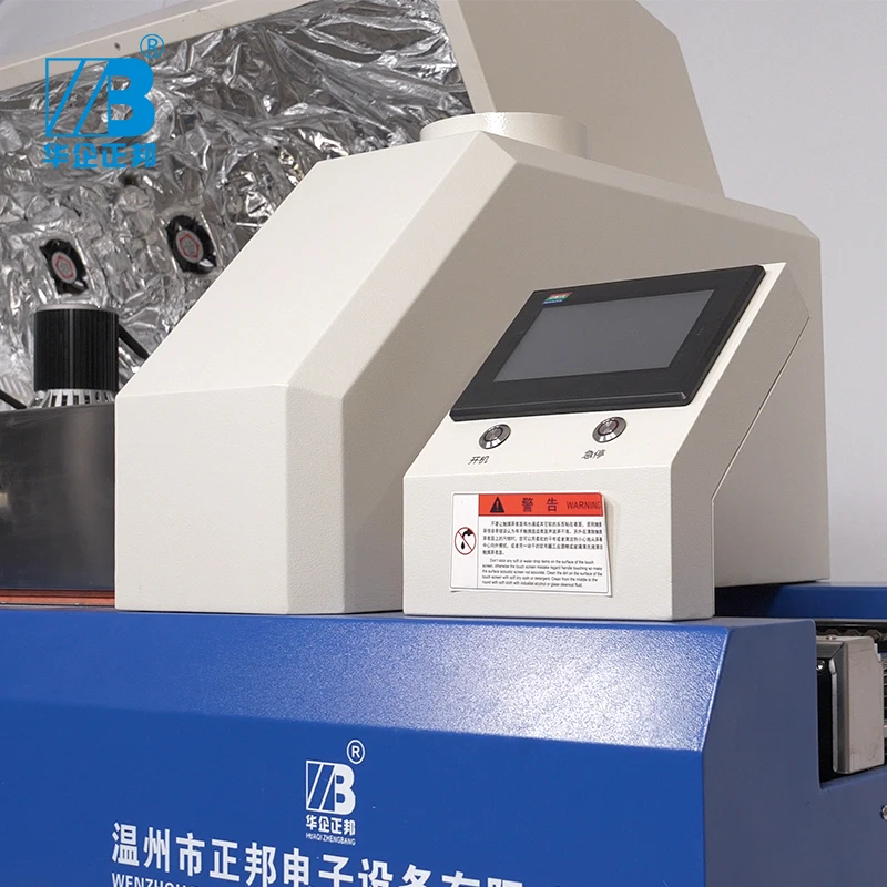 ZBRF835 Smt Pcb Reflow Oven 8 Warm Zone Automatic Desktop Reflow Soldering Oven Hot Air IC Heating For Smt LED Pcb Production
