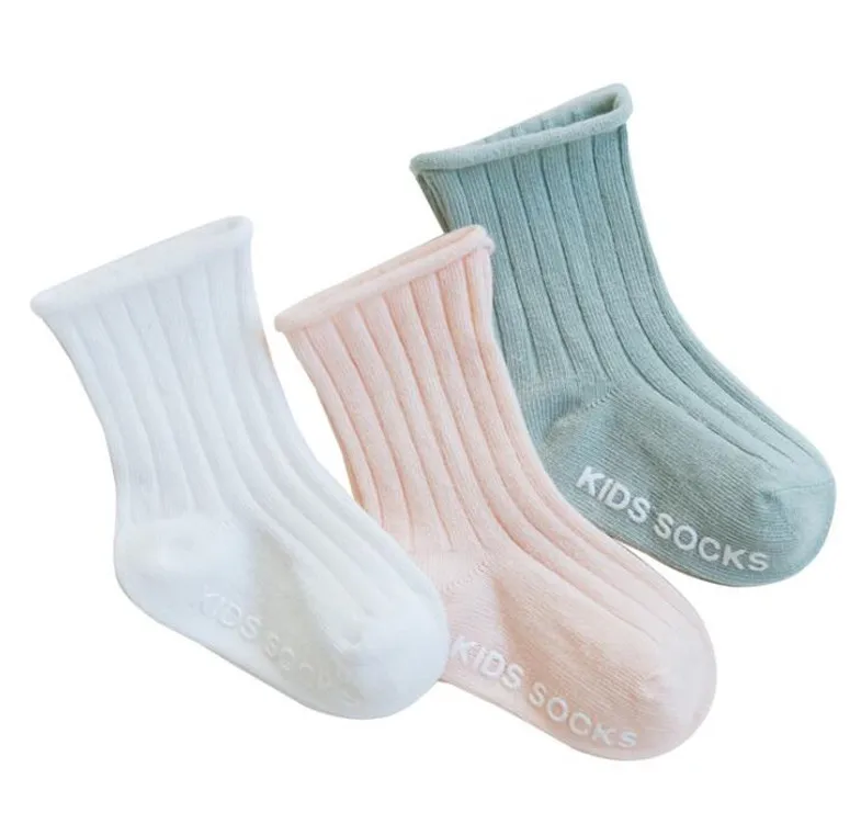 Wholesale custom rubber sole newborn socks children baby socks