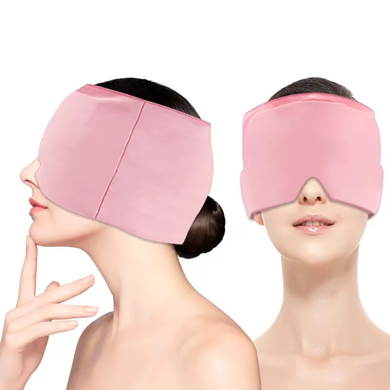 Factory Direct Sale 360 Reusable Headache And Custom Gel Ice Cold Hot Migraine Relief Cap