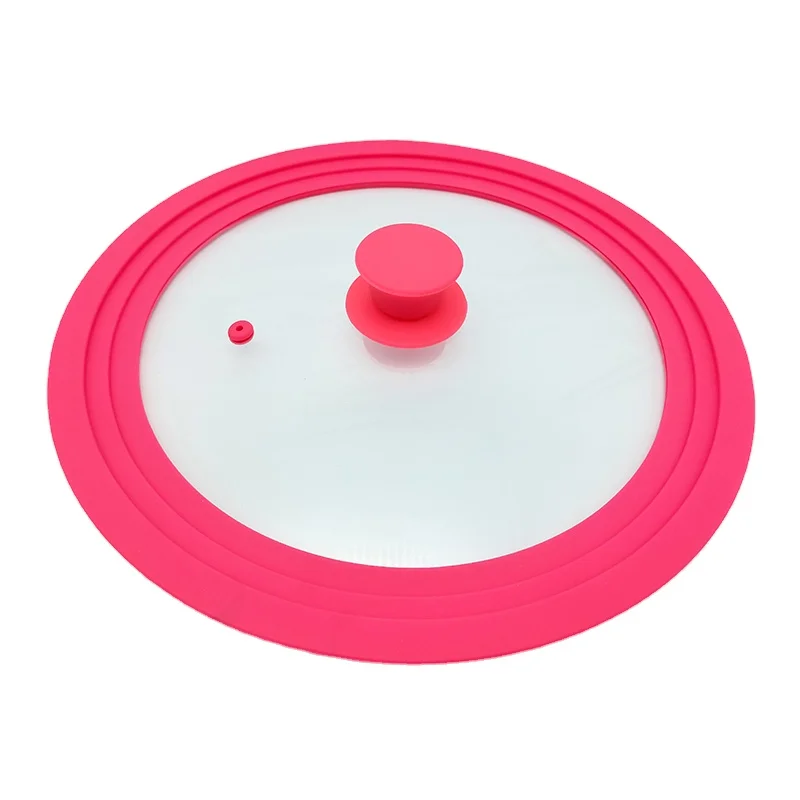 24/26/28cm Multi-sized Universal Silicone Glass Lid Covers For Pots And Pans