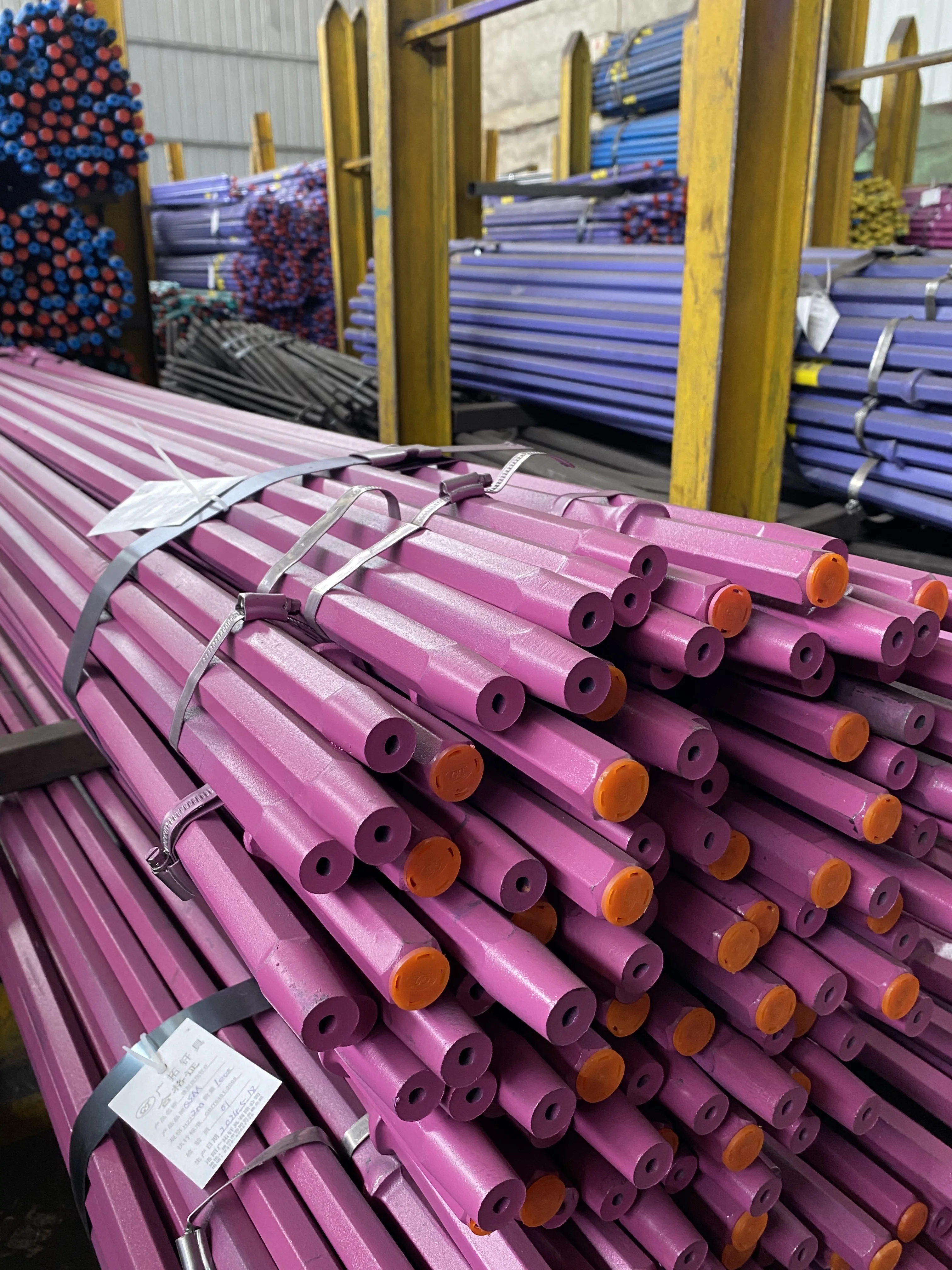 china factory wholesale small hole drilling rod manufacturer Rock Tools h22 h25 108mm Tapered Drill Rod