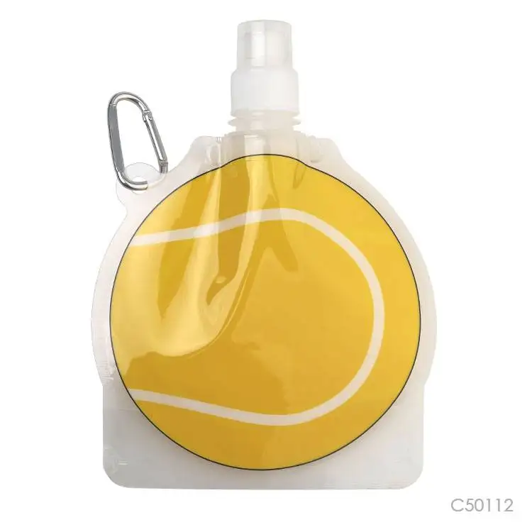 Prostar 450ml Novelty PET Football Basketball Baseball Golf ball shape Spout Pouch Water Bag