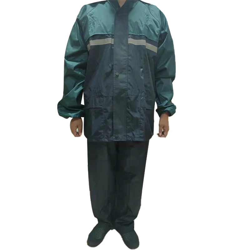 Customized Best Price Full-Automatic Pvc Sylver Lining Sff-9210 Rain Suit Adult Waterproof Foldable Raincoat