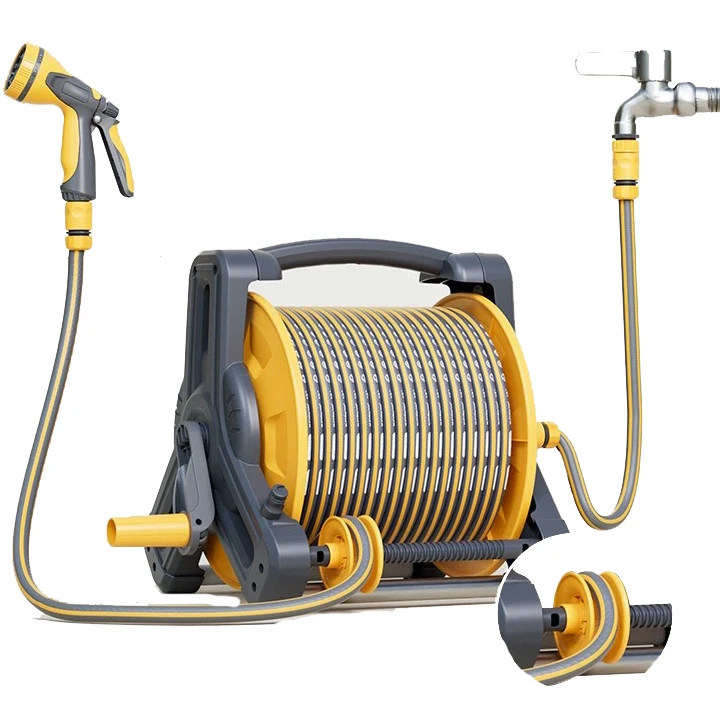 Andeca Pvc Water Hose Pipe Plastic Garden Spray Water Hose Reel