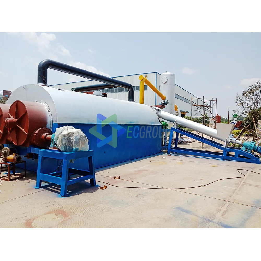 New material tire oil refining plant waste tire cracking equipment pyrolysis plant